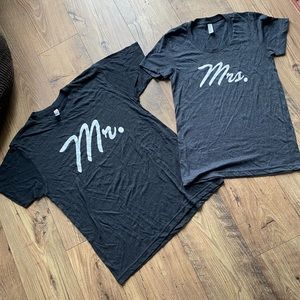 Mr. and Mrs. T shirts